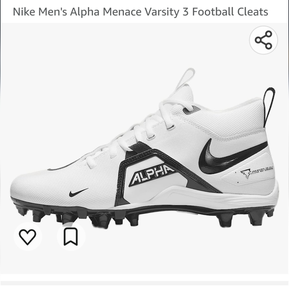 Nike Other - Nike Alpha Menace Varsity 3 Football Cleats